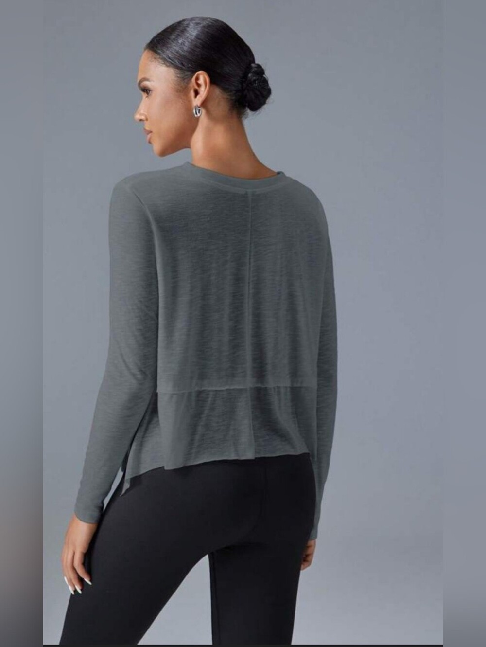 Long Sleeve Drop Shoulder Top